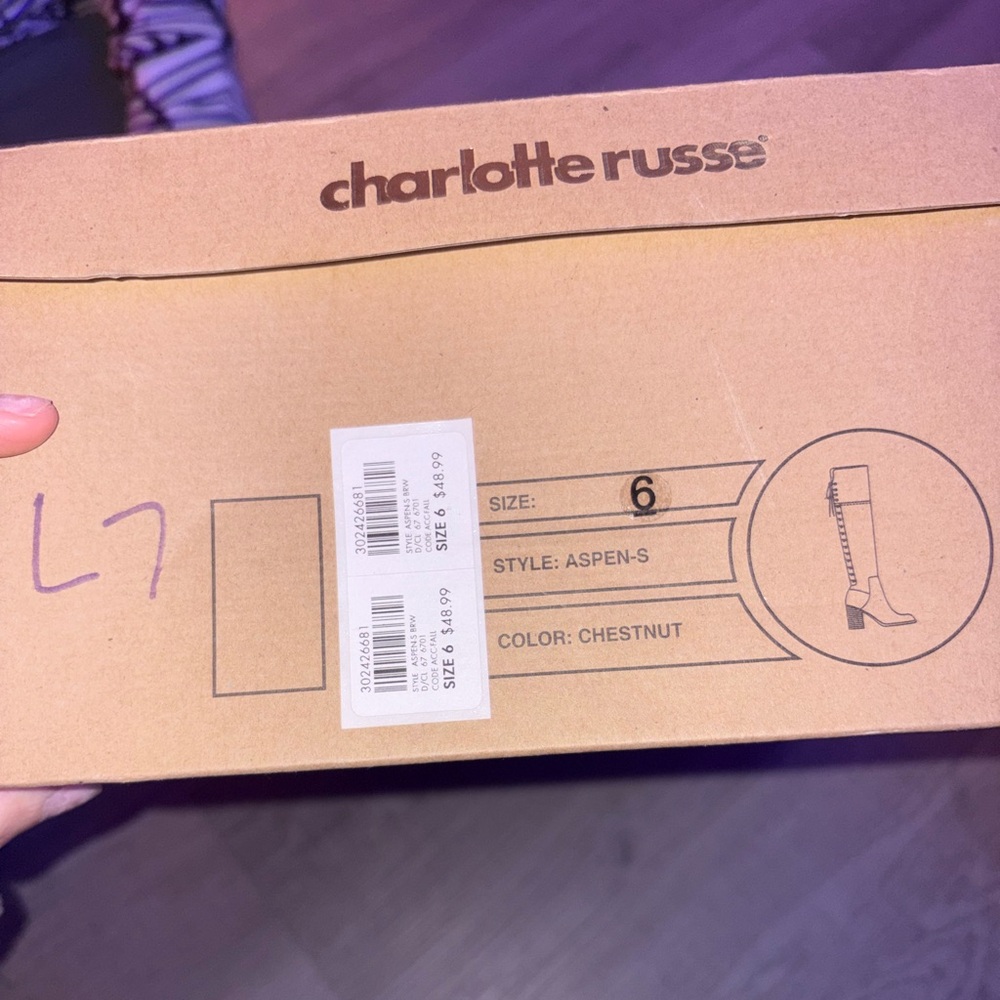 Charlotte Russe Brown Ankle Boots